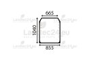 Austellbare Frontscheibe gewölbt und getönt 82780225 für JCB Teleskoplader